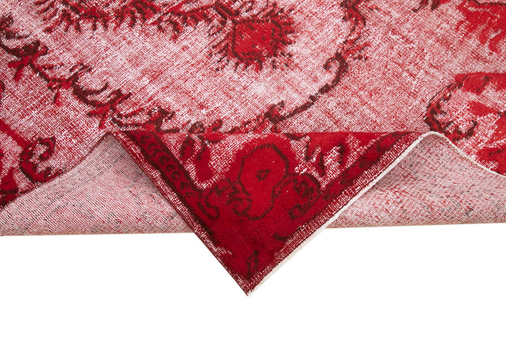 5x9 Red Over Dyed Rug - 25614