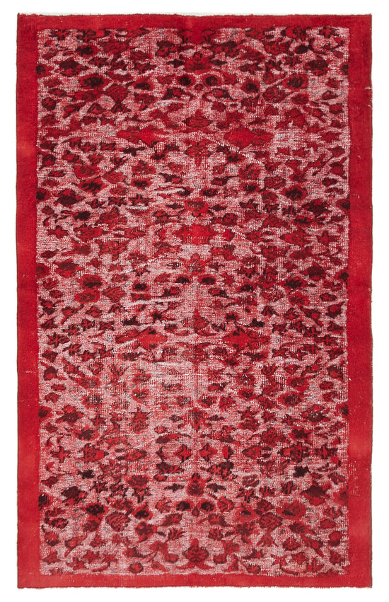 5x8 Red Over Dyed Rug - 25616