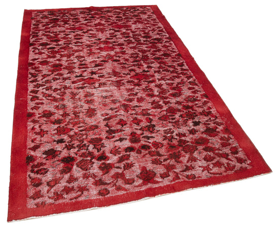 5x8 Red Over Dyed Rug - 25616