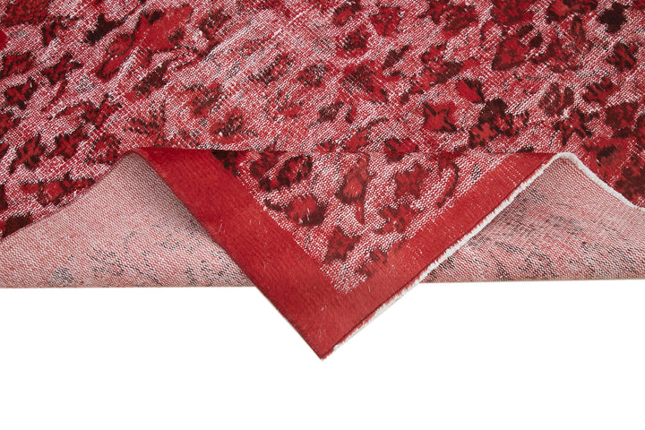 5x8 Red Over Dyed Rug - 25616