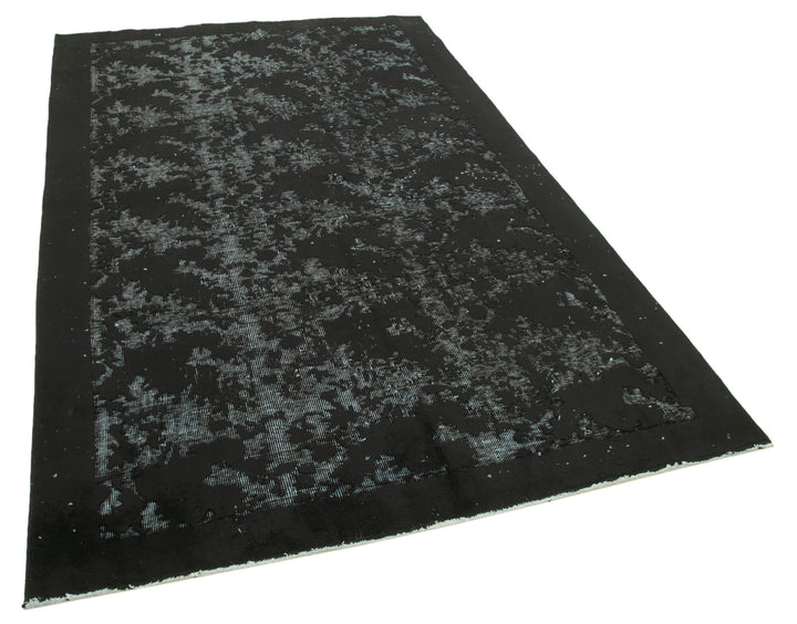 5x8 Black Over Dyed Rug - 25619