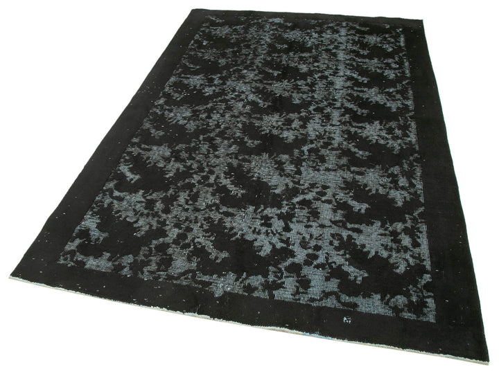 5x8 Black Over Dyed Rug - 25619
