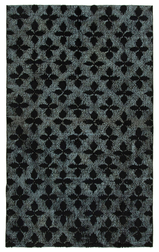 5x8 Black Over Dyed Rug - 25620