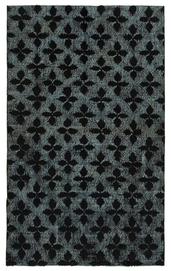 5x8 Black Over Dyed Rug - 25620