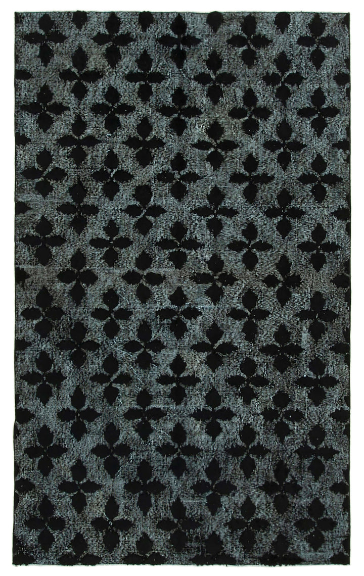5x8 Black Over Dyed Rug - 25620