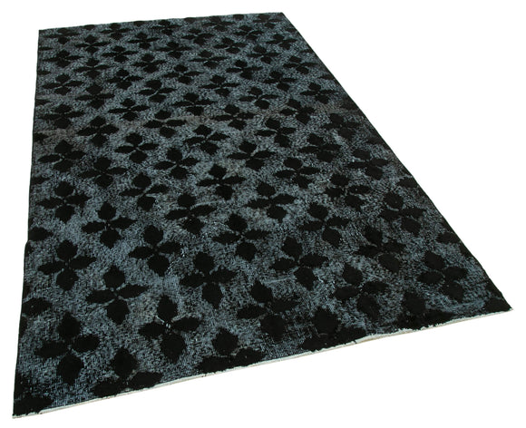 5x8 Black Over Dyed Rug - 25620