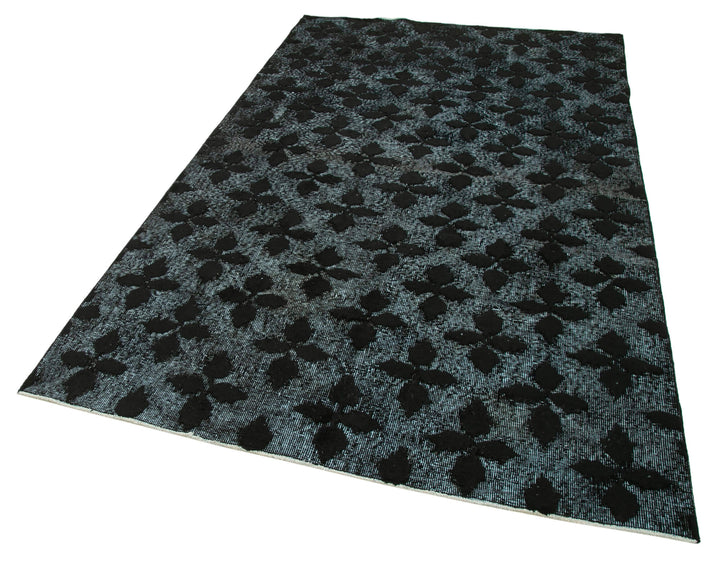 5x8 Black Over Dyed Rug - 25620