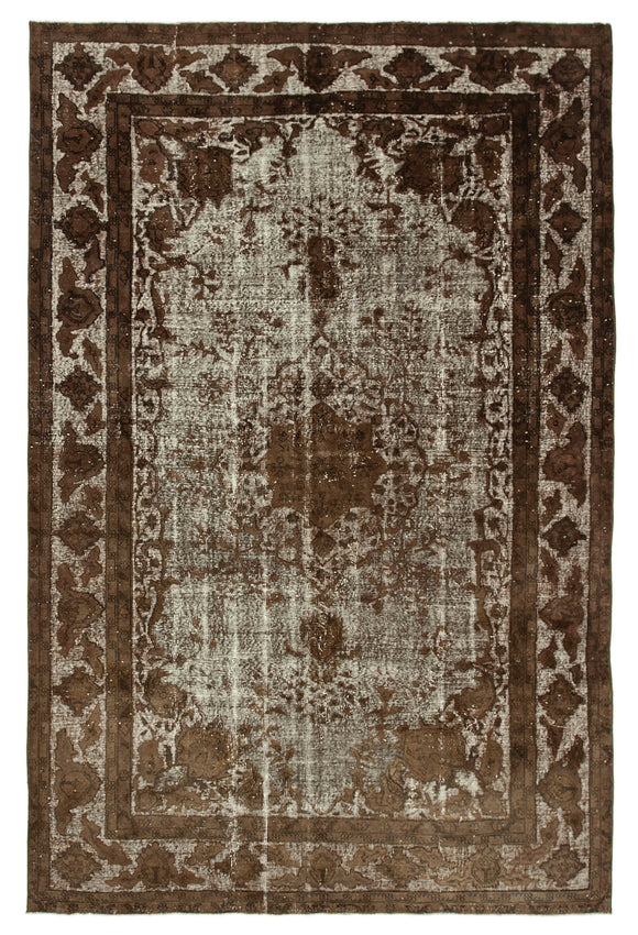 7x10 Brown Over Dyed Rug - 25627