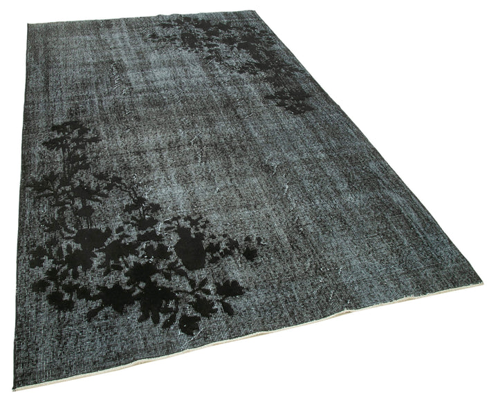 5x9 Black Over Dyed Rug - 25630