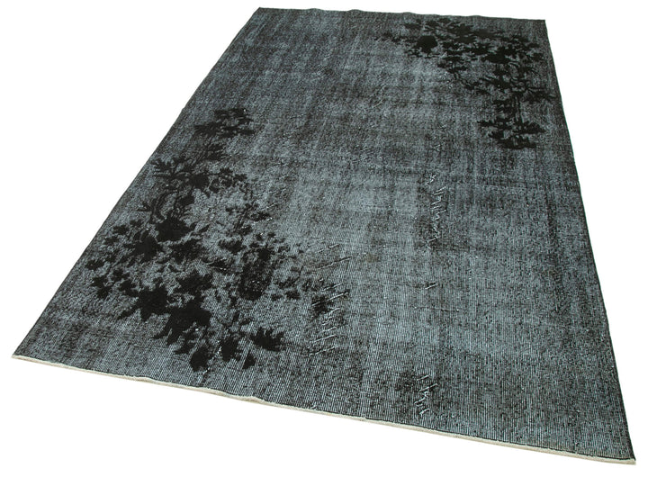 5x9 Black Over Dyed Rug - 25630