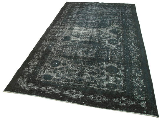 5x9 Black Over Dyed Rug - 25645