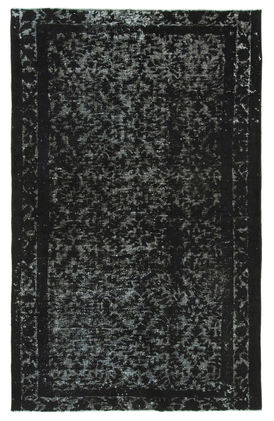 5x8 Black Over Dyed Rug - 25646