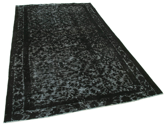 5x8 Black Over Dyed Rug - 25646