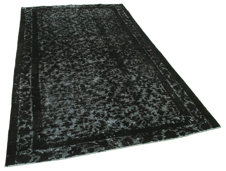 5x8 Black Over Dyed Rug - 25646