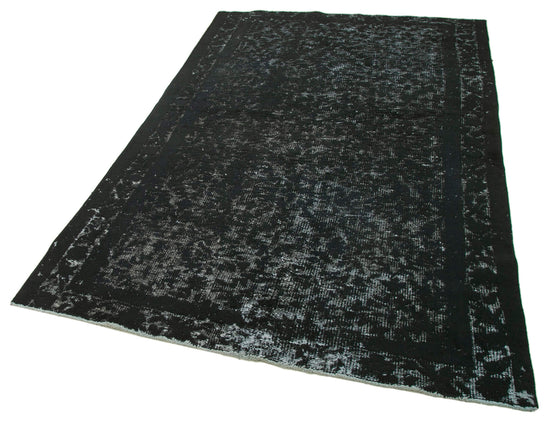 5x8 Black Over Dyed Rug - 25646