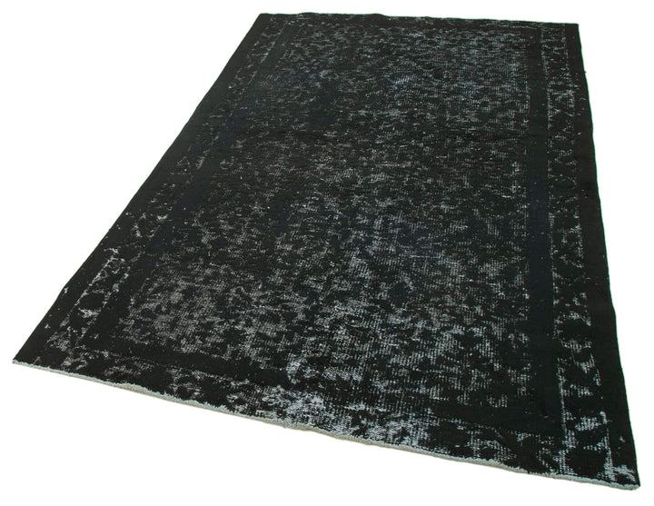5x8 Black Over Dyed Rug - 25646