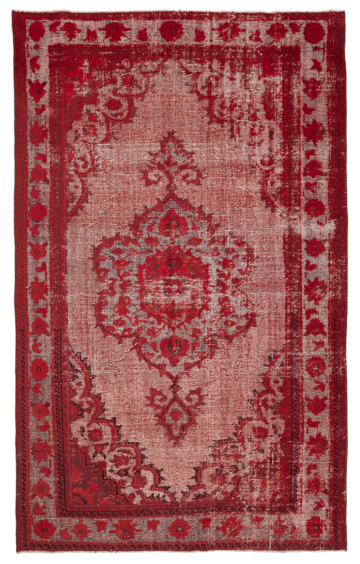 7x11 Red Over Dyed Rug - 25656