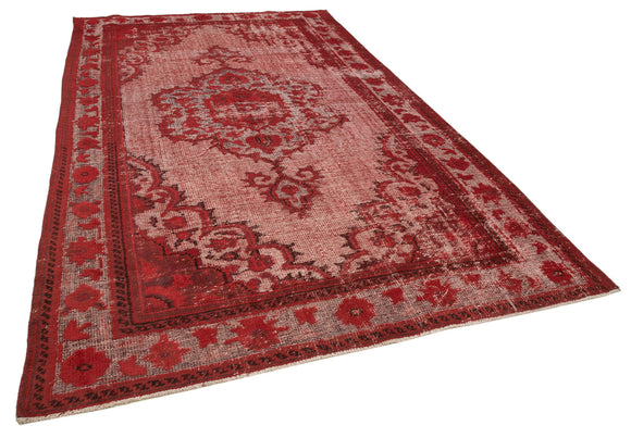 7x11 Red Over Dyed Rug - 25656