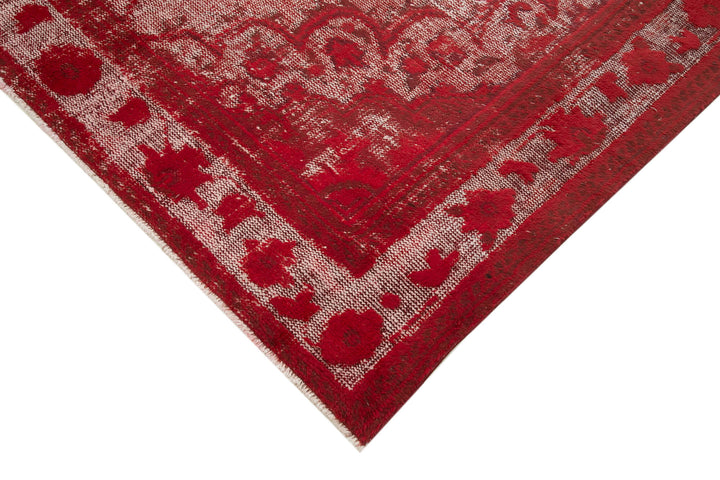 7x11 Red Over Dyed Rug - 25656