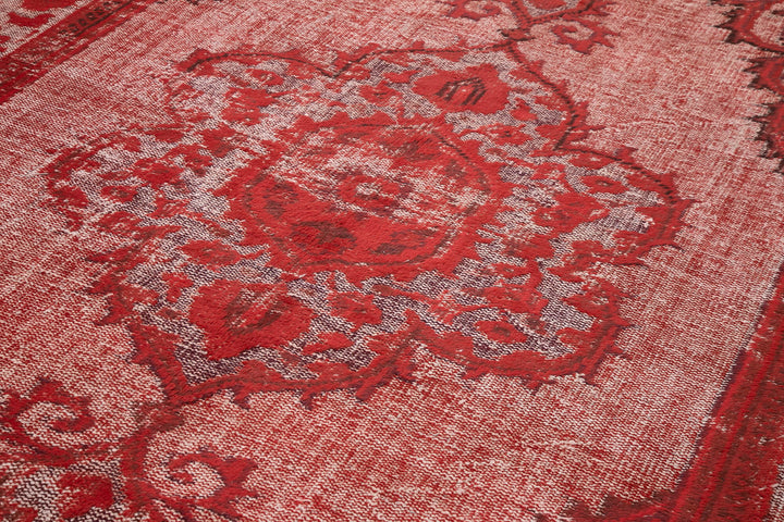 7x11 Red Over Dyed Rug - 25656
