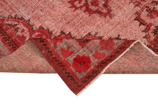 7x11 Red Over Dyed Rug - 25656
