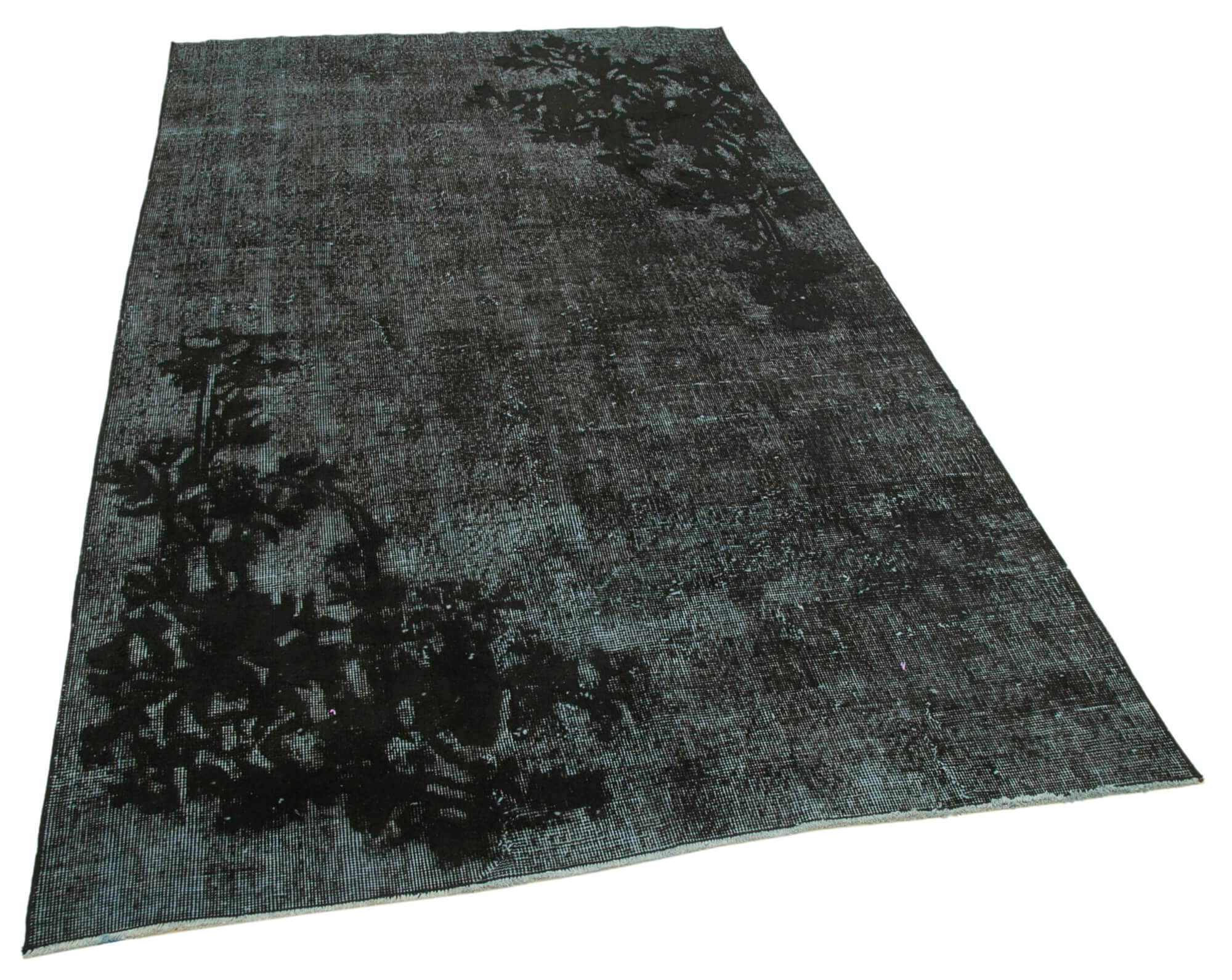 5x8 Black Over Dyed Rug - 25659