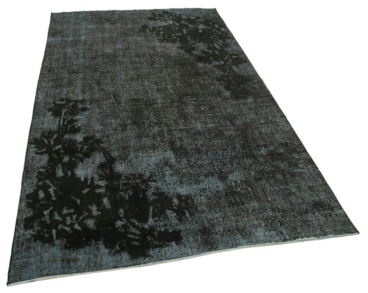 5x8 Black Over Dyed Rug - 25659
