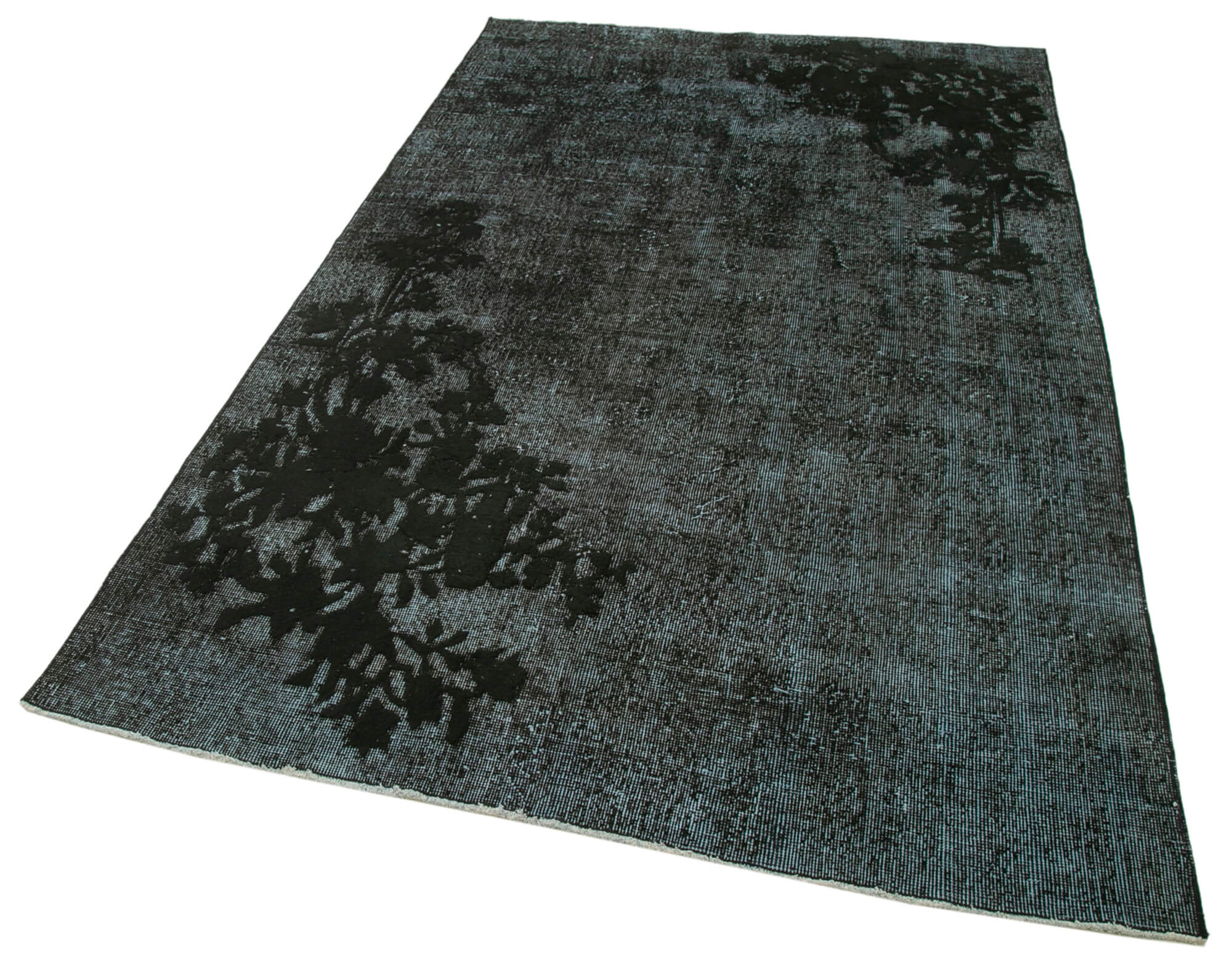 5x8 Black Over Dyed Rug - 25659