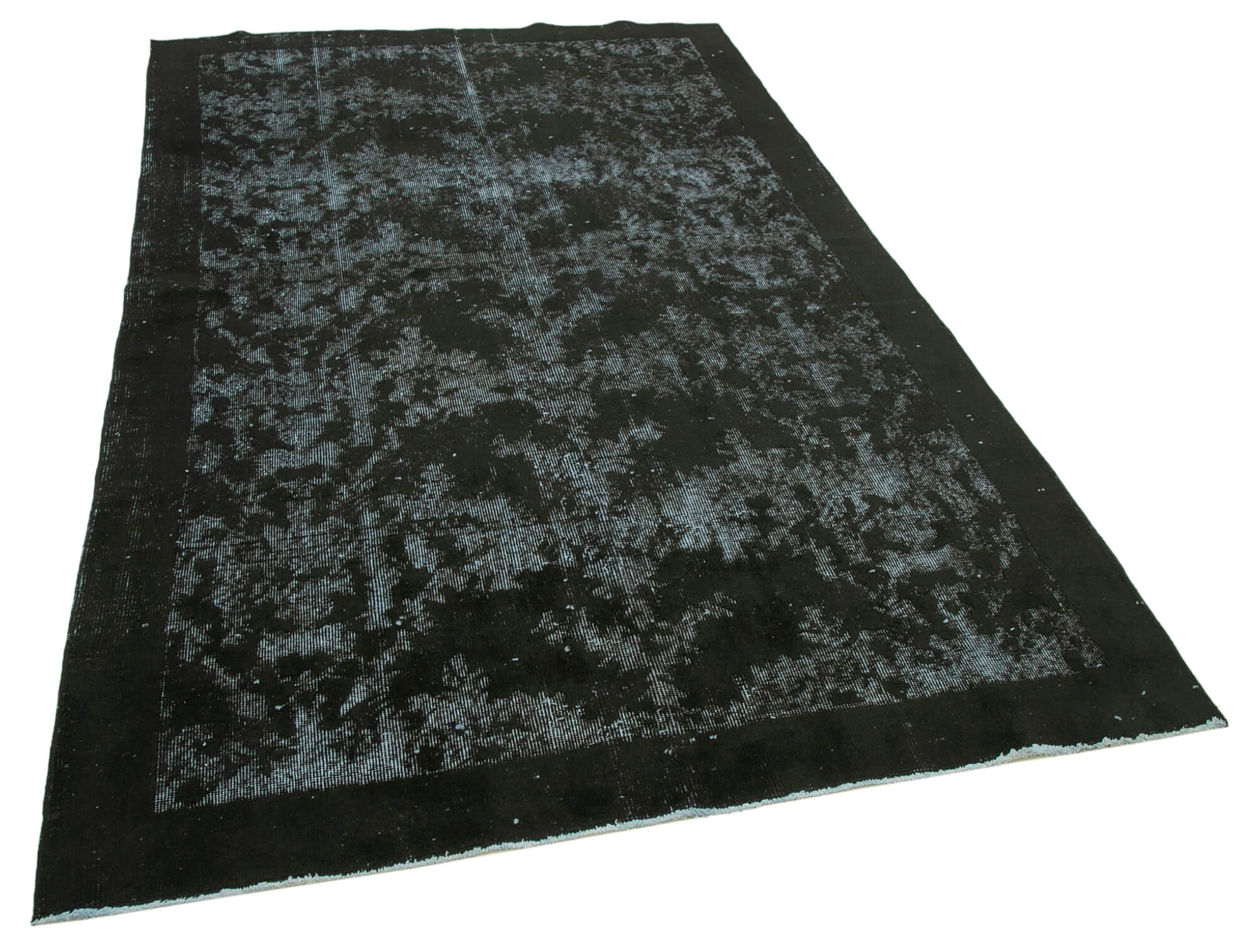 5x9 Black Over Dyed Rug - 25662