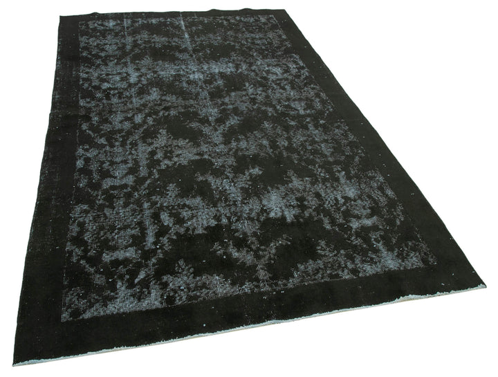 5x9 Black Over Dyed Rug - 25662