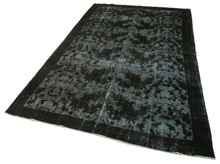 5x9 Black Over Dyed Rug - 25662