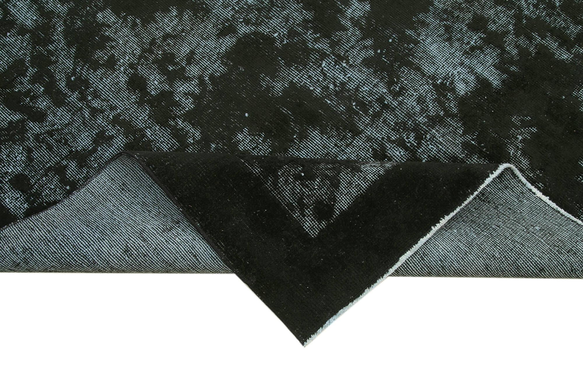 5x9 Black Over Dyed Rug - 25662