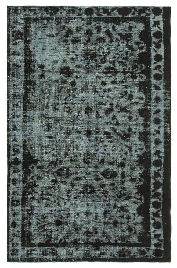 6x9 Black Over Dyed Rug - 25676