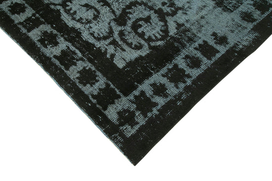 7x10 Black Over Dyed Rug - 25677