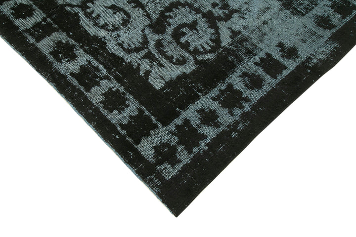 7x10 Black Over Dyed Rug - 25677