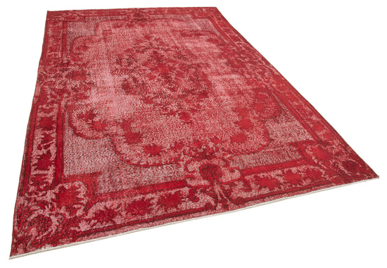 7x10 Red Over Dyed Rug - 25678