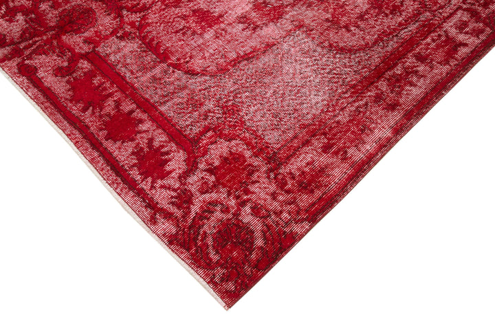 7x10 Red Over Dyed Rug - 25678