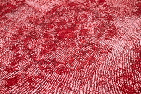 7x10 Red Over Dyed Rug - 25678