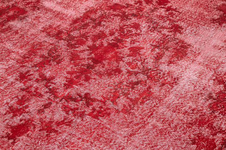 7x10 Red Over Dyed Rug - 25678