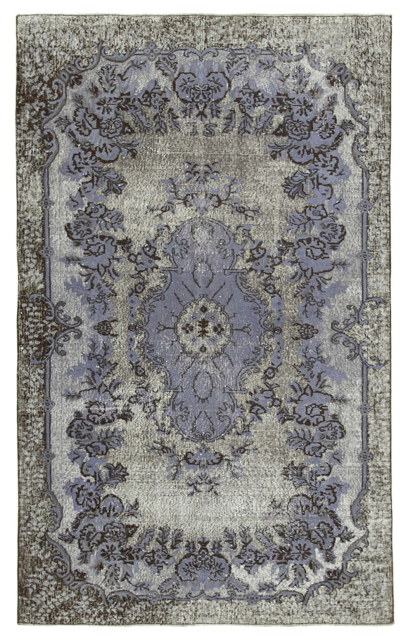 5x9 Grey Over Dyed Rug - 25685