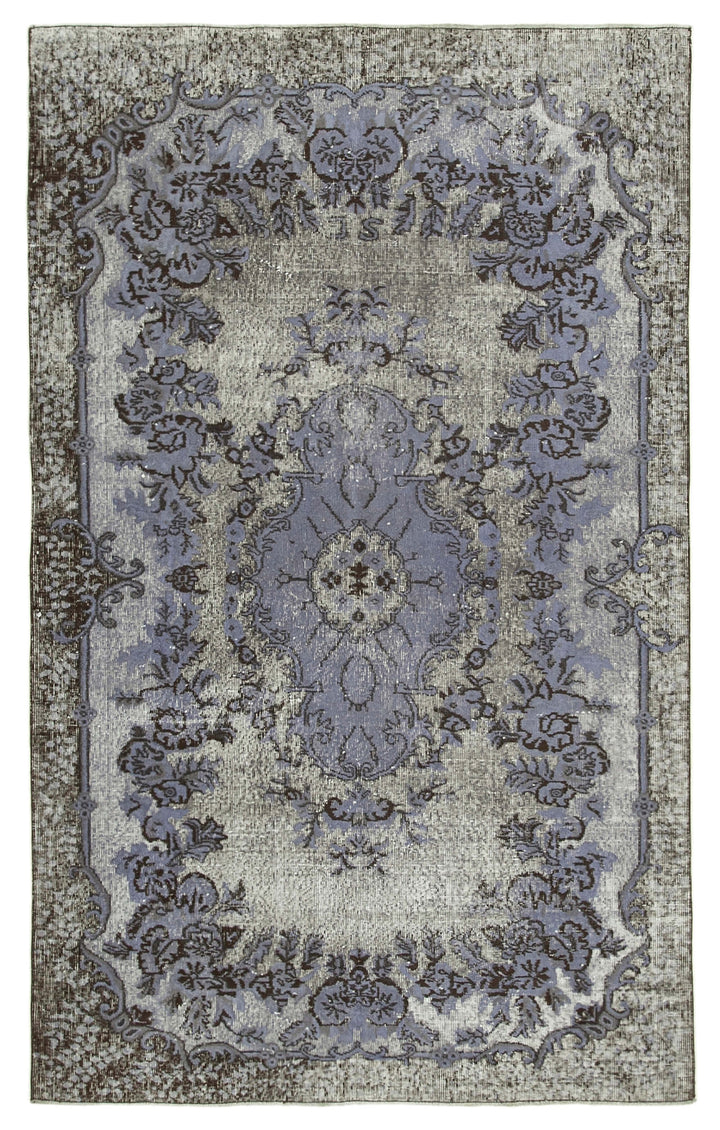 5x9 Grey Over Dyed Rug - 25685