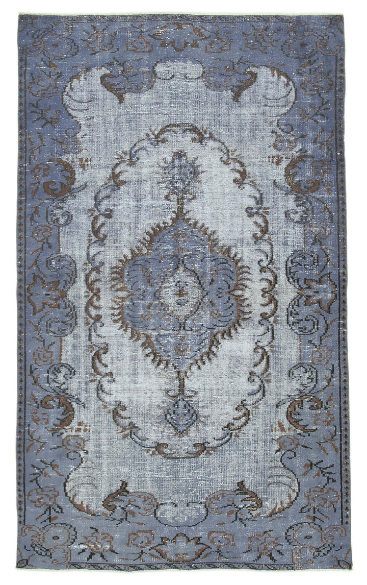 5x9 Blue Over Dyed Rug - 25686