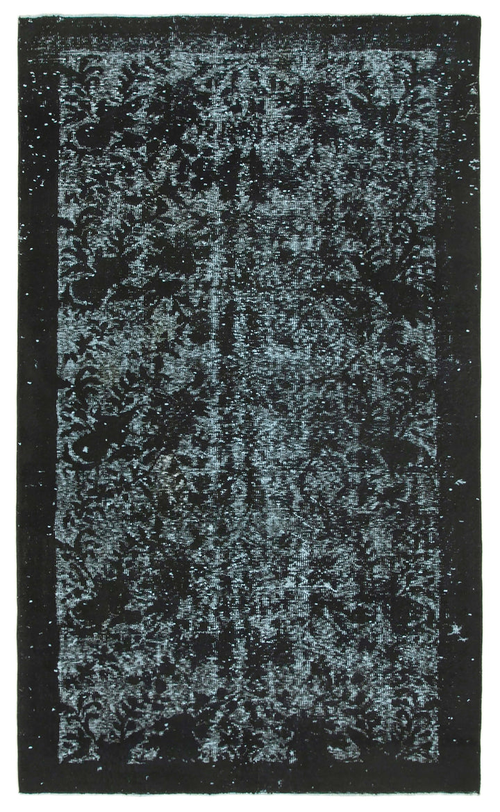 6x9 Black Over Dyed Rug - 25694
