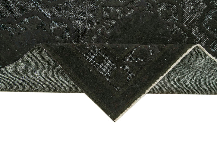 5x12 Black Over Dyed Rug - 25699