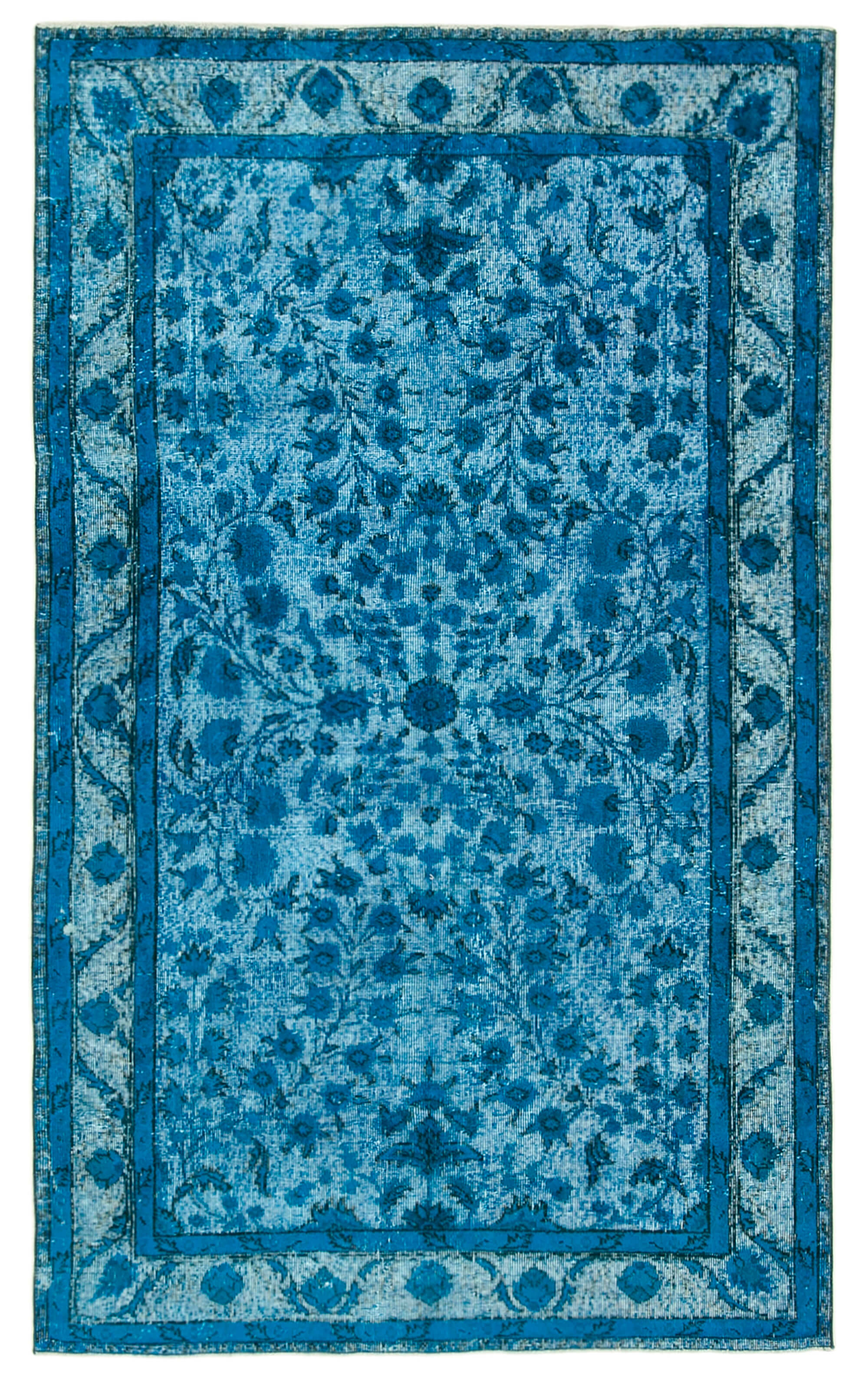 5x8 Turquoise Over Dyed Rug - 25700