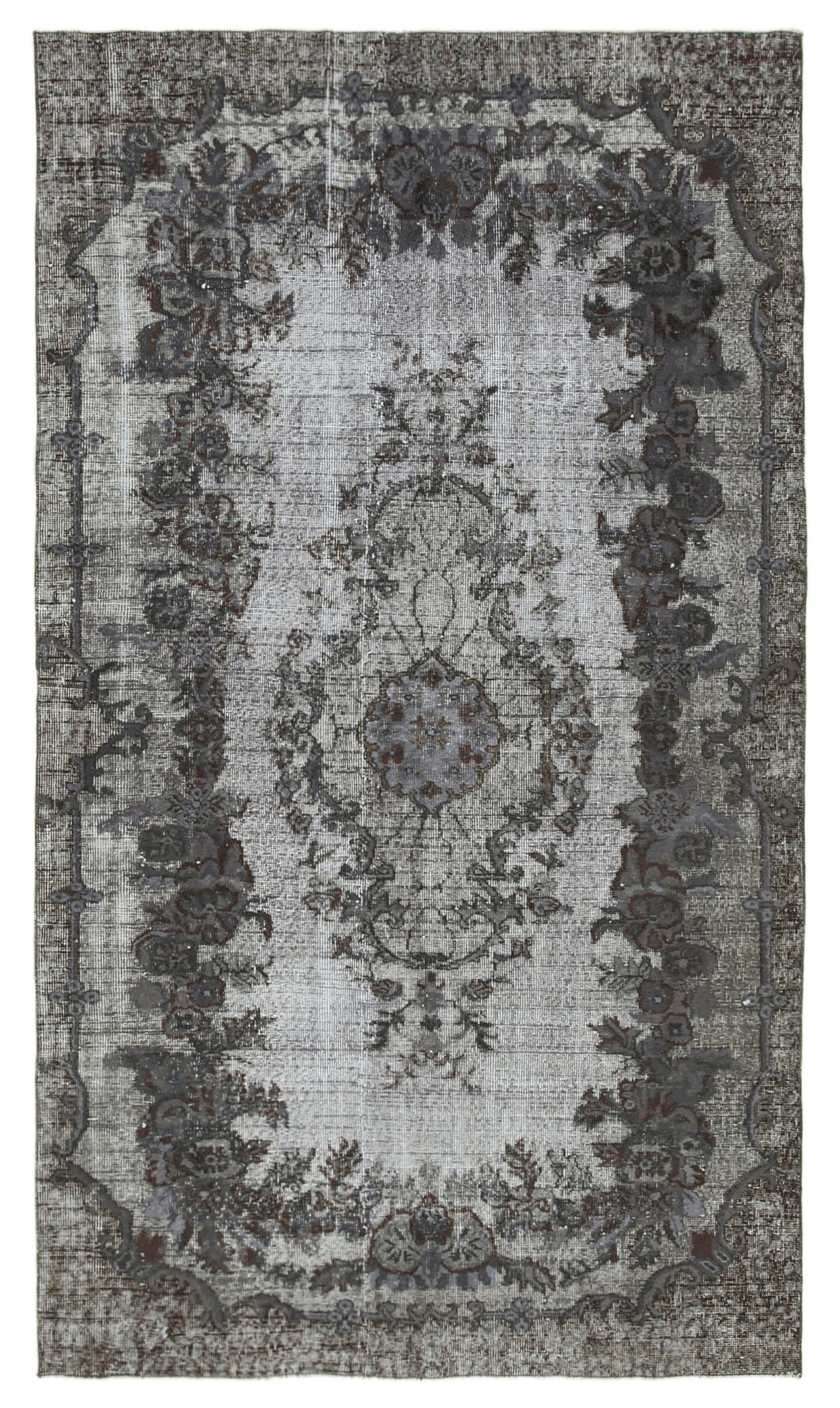 5x9 Grey Over Dyed Rug - 25704