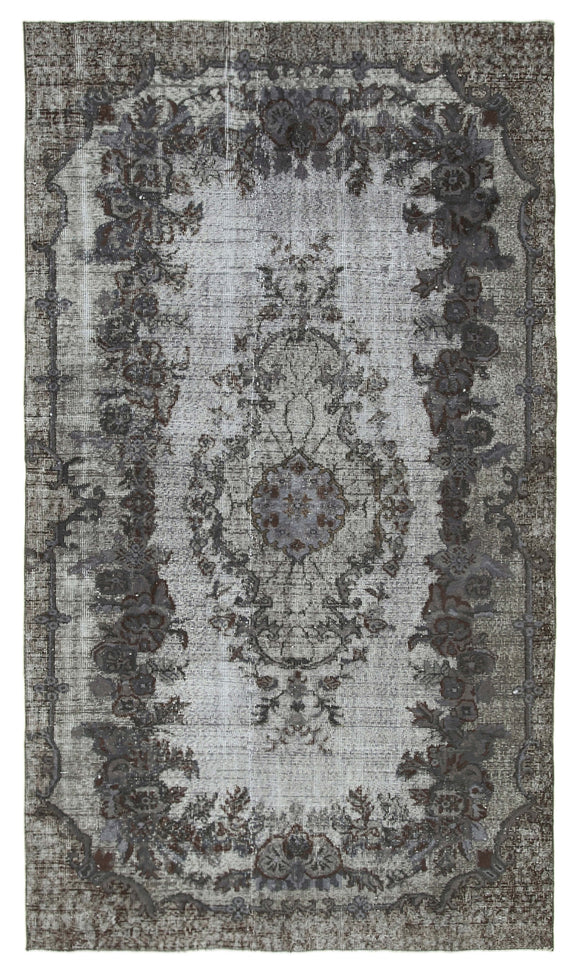 5x9 Grey Over Dyed Rug - 25704