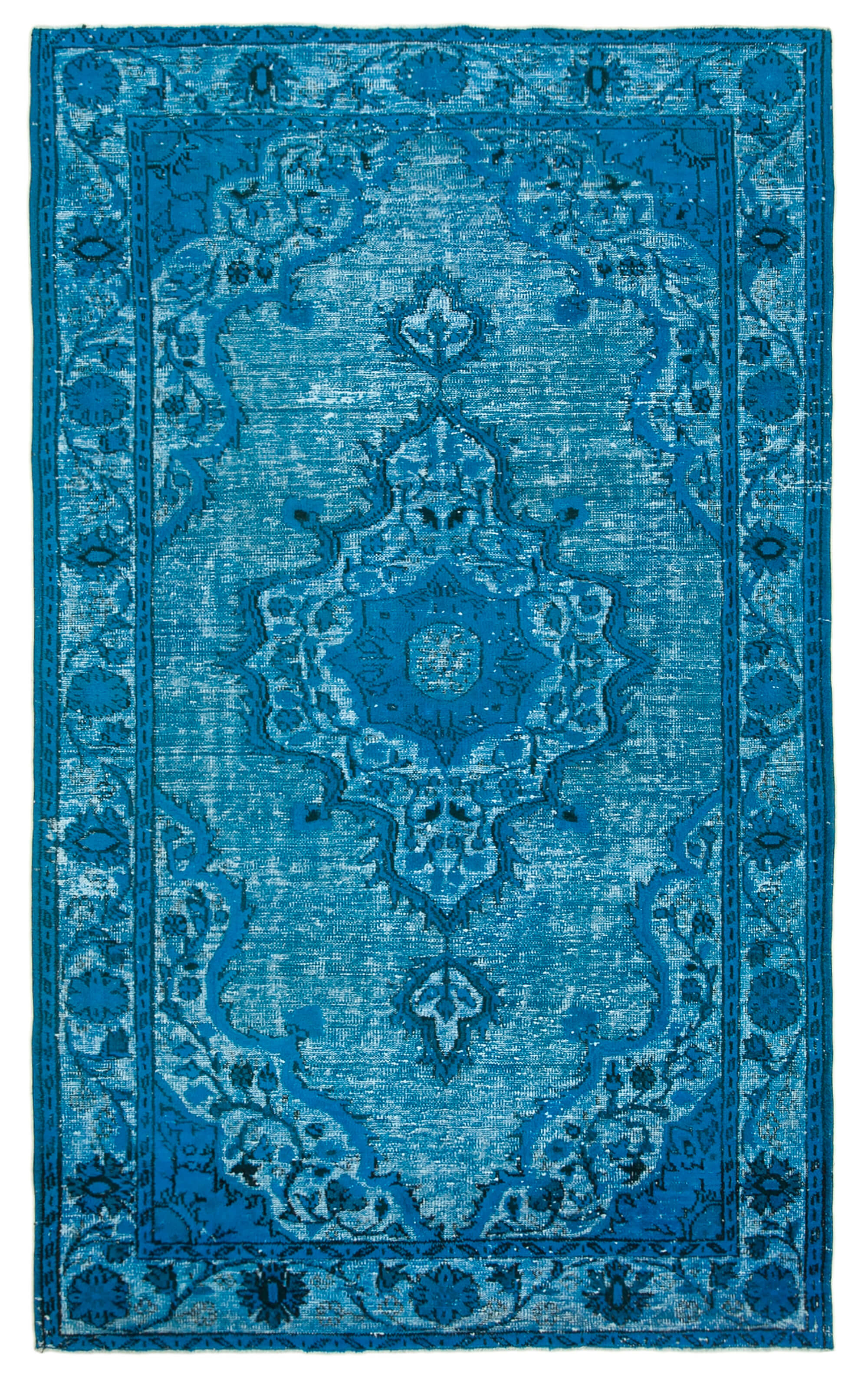 6x10 Turquoise Over Dyed Rug - 25705