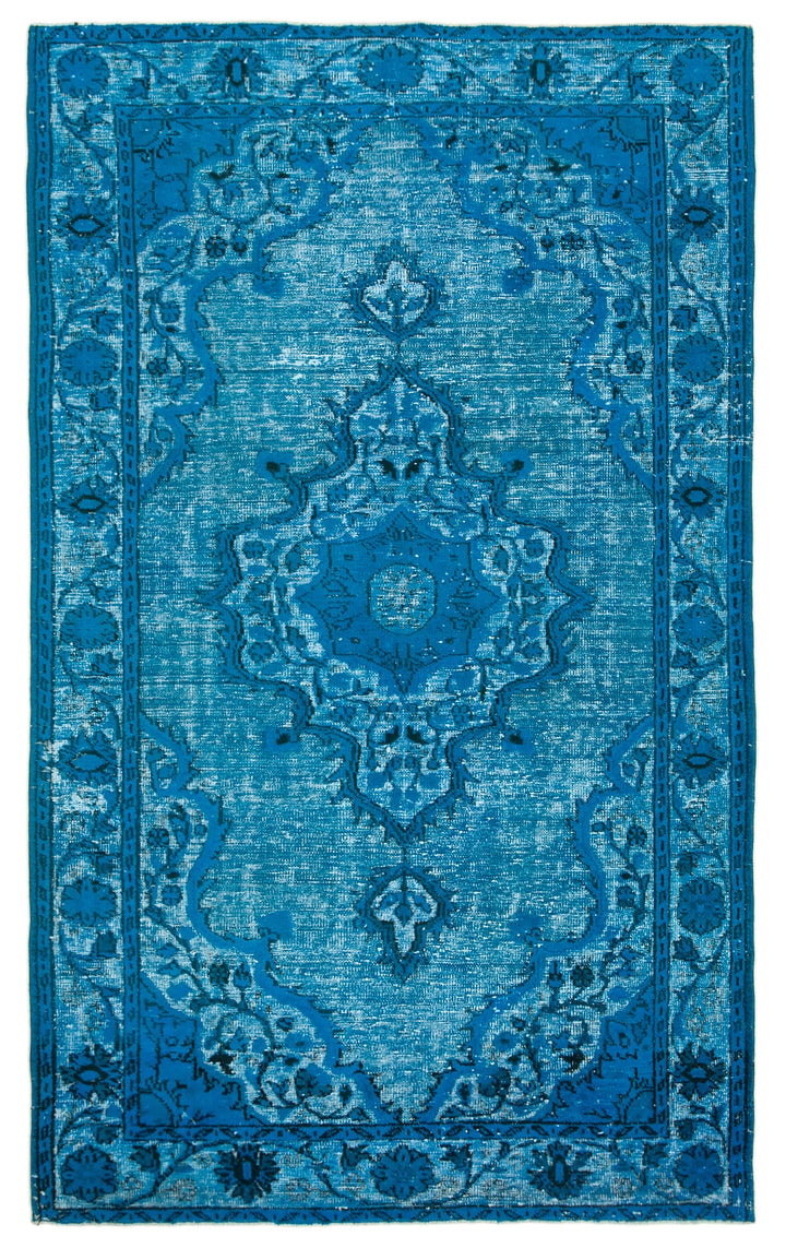 6x10 Turquoise Over Dyed Rug - 25705