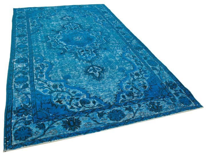 6x10 Turquoise Over Dyed Rug - 25705